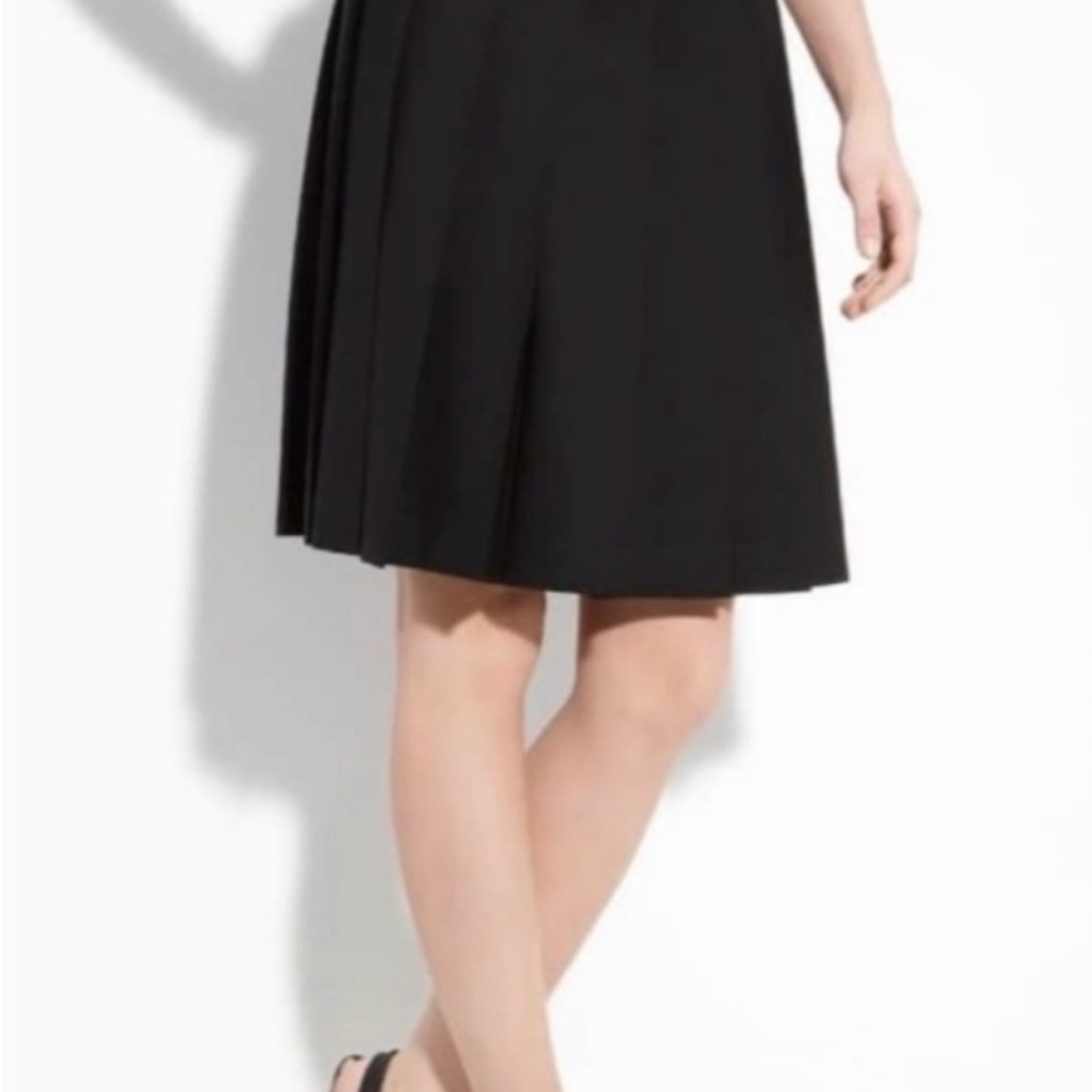 EUC Theory Classic Wool Black Pleated Skirt   SZ-4